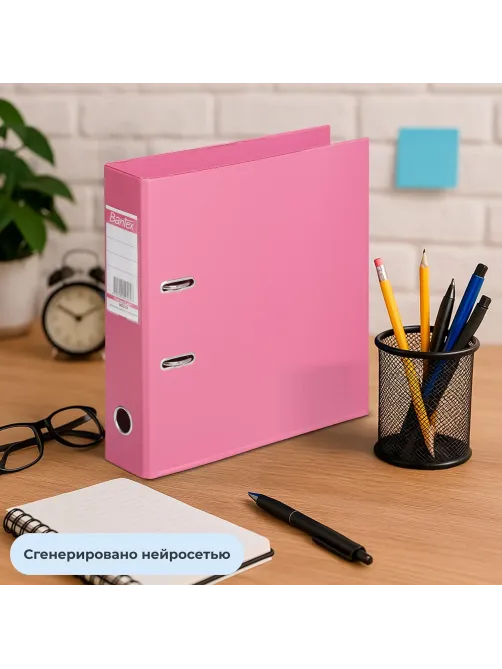 Папка-регистратор Strong Line 70мм, фуксия , ПБП2,карм.кор