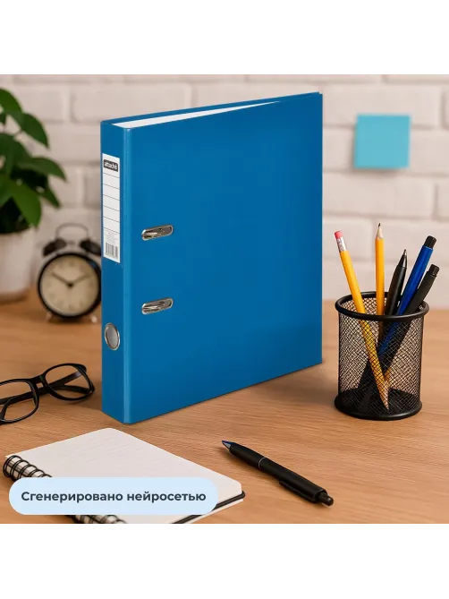 Папка-регистратор  50мм, cиний, ПБП1,карм.кор