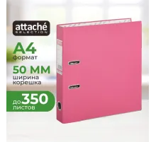 Папка-регистратор ECONOMY PLUS, 50мм, фуксия, ПБП1, карм.кор.,мет.уг