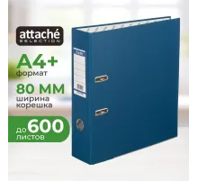 Папка-регистратор ECONOMY PLUS 80мм,син,ПБП1,карм.кор,мет.уг