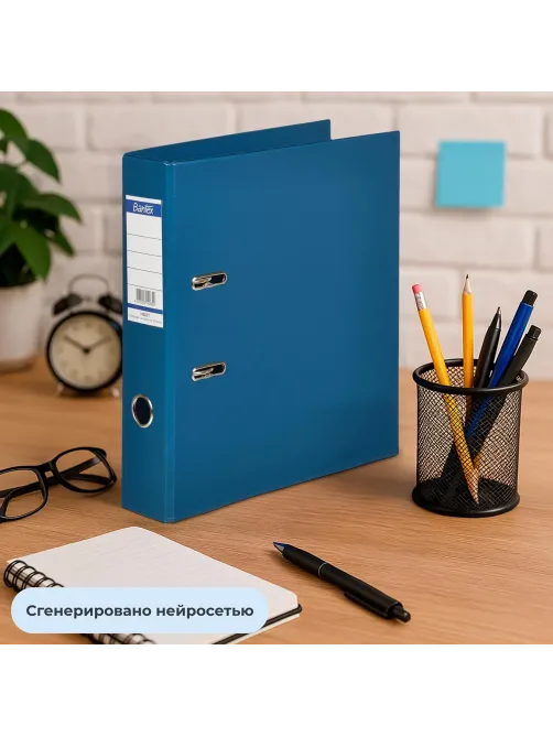 Папка-регистратор Strong Line 70мм т.-синий,ПБП2, карм.кор