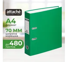 Папка-регистратор ECONOMY б/мет.уг,70мм,зел,ПБП1,карм.кор