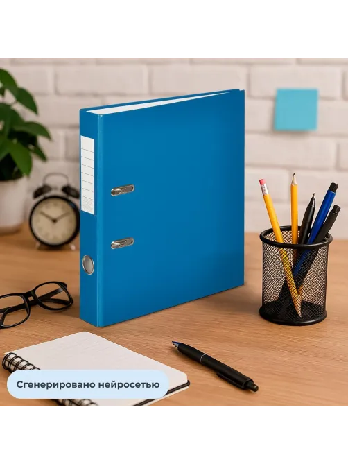 Папка-регистратор 50мм, 10шт/уп, cиний,ПБП1,карм.кор