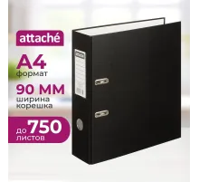 Папка-регистратор с арочн.мех.AttacheSelection Экономи 90мм,чер,ПБП1,карм.к