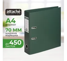 Папка-регистратор Strong Line 70мм,т.-зеленый, ПБП2,карм.кор
