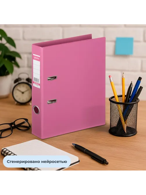 Папка-регистратор Strong Line  50мм, фуксия , ПБП2,карм.кор