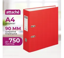 Папка-регистратор с арочн.мехAttacheSelection Экономи 90мм,крас,ПБП1,карм.к