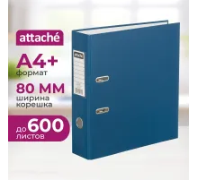 Папка-регистратор 80 мм Attache , синий Экономи,ПБП1,карм.кор