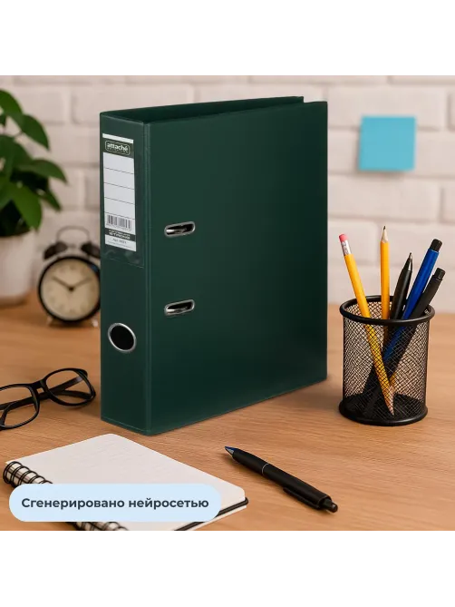 Папка-регистратор Strong Line 50мм,т-зеленый,ПБП2,карм.кор