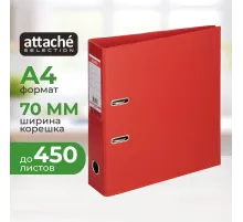 Папка-регистратор Strong Line 70мм, красный, ПБП2,карм.кор