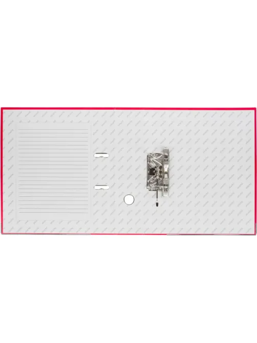Папка-регистратор 75мм Attache А4, красная, тиснение кожа, метал. угол