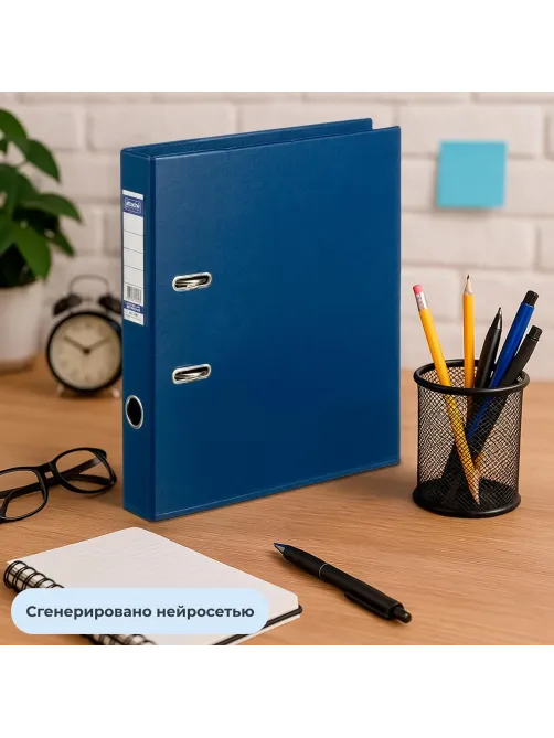 Папка-регистратор Strong Line 50мм т.-синий, ПБП2, карм.кор