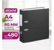 Папка-регистратор ,80 мм Элементари,черны Экономи,мет уголк,ПБП1,карм.кор
