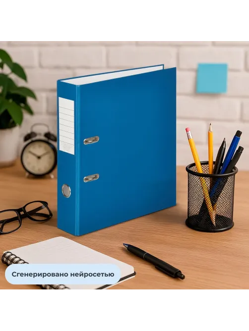 Папка-регистратор  75мм, 10шт/уп, cиний,ПБП1,карм.кор