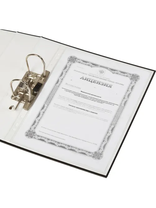 Папка-регистратор Attache Digital, черн. лам.карт./бум.,75мм