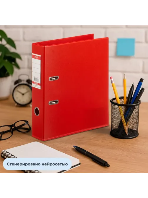 Папка-регистратор Strong Line 70мм, красный, ПБП2,карм.кор