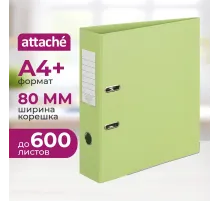 Папка-регистратор Attache Bright colours 80 мм мет. уг. лайм,ПБП2,карм.кор