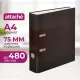 Папка-регистратор Attache Digital, черн. лам.карт./бум.,75мм