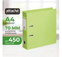 Папка-регистратор Strong Line  70мм, лайм, ПБП2, карм.кор