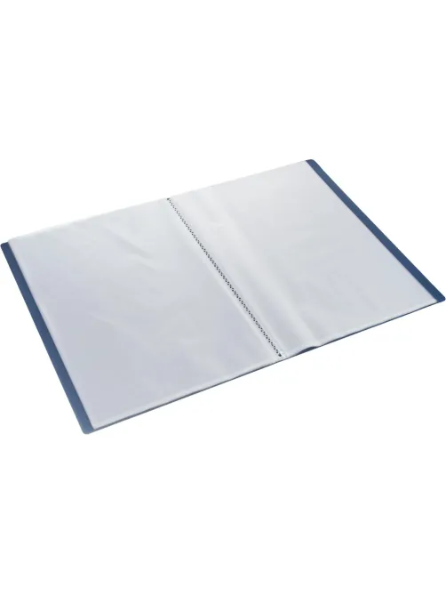 Папка файловая 40 файлов Attache Metallics А4, 800мкм, этикетка, синий