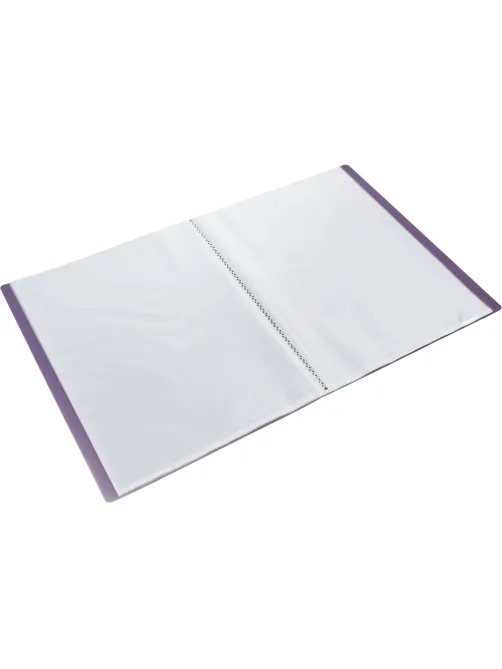 Папка файловая 40 файлов Attache Metallics А4, 800мкм, этикетка, сиреневый
