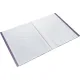 Папка файловая 40 файлов Attache Metallics А4, 800мкм, этикетка, сиреневый