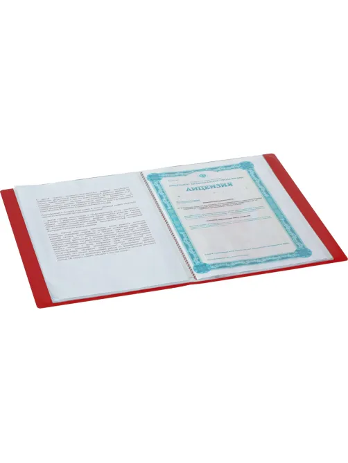 Папка файловая 100 ATTACHE 065-100Е красный