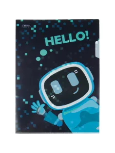 Папка уголок А4 №1 School Robot Hello 2шт/уп