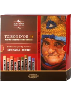 Пастель сухая худож. TOISON D`OR SOFT Портрет 48цв/наб карт.уп 8516048008KS