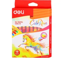 Пастель масляная Deli ColoRun 18 цв/наб EC20210