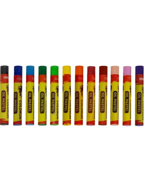 Пастель масляная Deli ColoRun 12цв, EC20200
