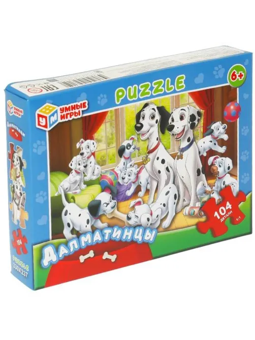 Пазл puzzle 104 детали Далматинцы, 4660254456150