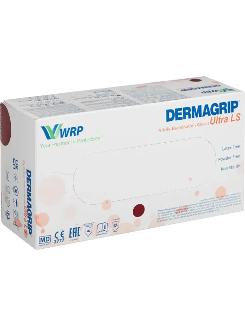 Перчатки нитрил., нестер., н/о,Dermagrip Ultra LS (S) 100 пар D1101-24