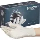 Перчатки нитрил, н/c, н/о, текстур, Benovy (L) 50п/уп, белый