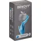Перчатки нитрил., нестер., н/о, голубой Benovy (XL) 100пар/уп