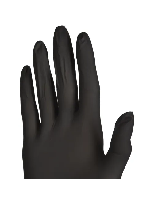 Перчатки нитрил., н/с,н/о,3,5г./шт,черн.FOXY-GLOVES XL 50пар/уп ШК4273/8591