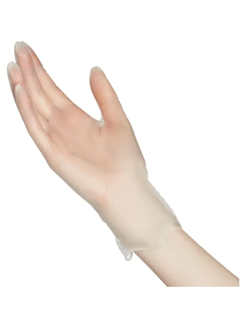 Перчатки однораз. виниловые, н/о, прозр. AVIORA (XL) 50п/уп 5,5гр 402-673ПС