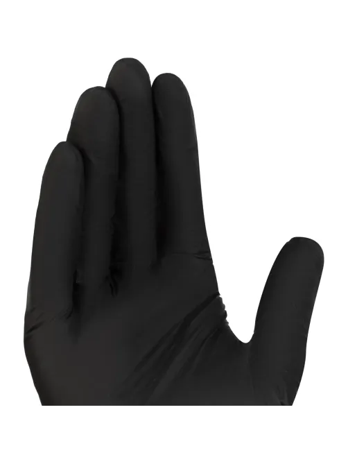 Перчатки нитрил. о/р, н/о, н/с FOXY-GLOVES (М) черный уп/2шт