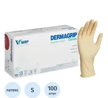 Перчатки мед. смотров. латекс н/c,н/о, текст,2хлор Dermagrip Cls (S) 50п/уп