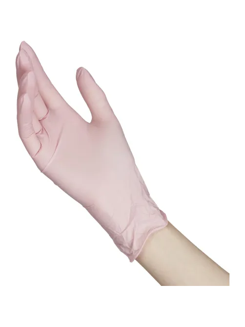 Перчатки нитрил., н/с н/о 3,5гр/шт роз.FOXY-GLOVES M 50 пар/уп ШК5485/08621
