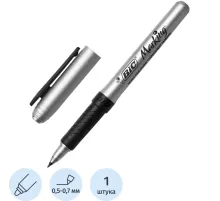 Маркер перманентный BIC резиновый грип, черный, 0,7мм