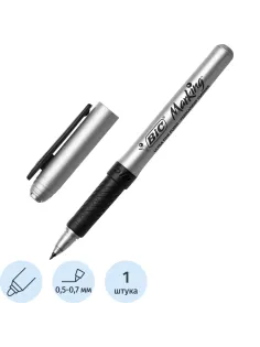 Маркер перманентный BIC резиновый грип, черный, 0,7мм