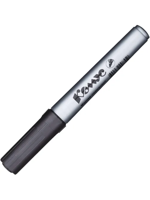 Маркер перманентный КОМУС PY2304 черный 1-4мм круглый наконечник