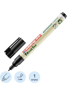 Маркер перманентный EDDING 25/1 EcoLine черный, 1 мм