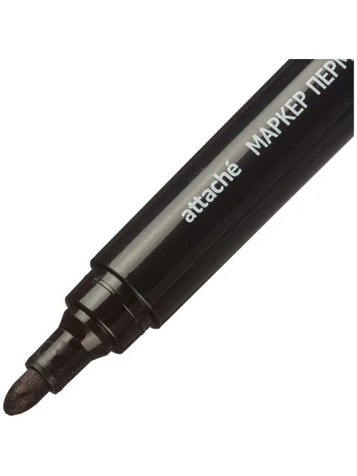 Маркер перманентный универсальный Attache Economy черный 2-3 мм