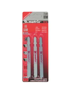 Пилка для лобзика универсальные Matrix 3шт/уп 75х1,2мм, BIM (78150)