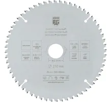 Диск пильный универсальный BERGER мультирез, d210x30мм, 60зуб (BG1665)