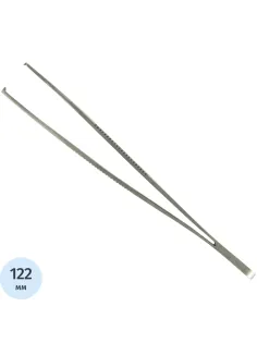 Пинцет хирургический зубчатый 122х1,5 мм, J-16-080