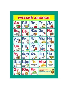 Плакат Учебный.Русский алфавит, А4,КПЛ-318