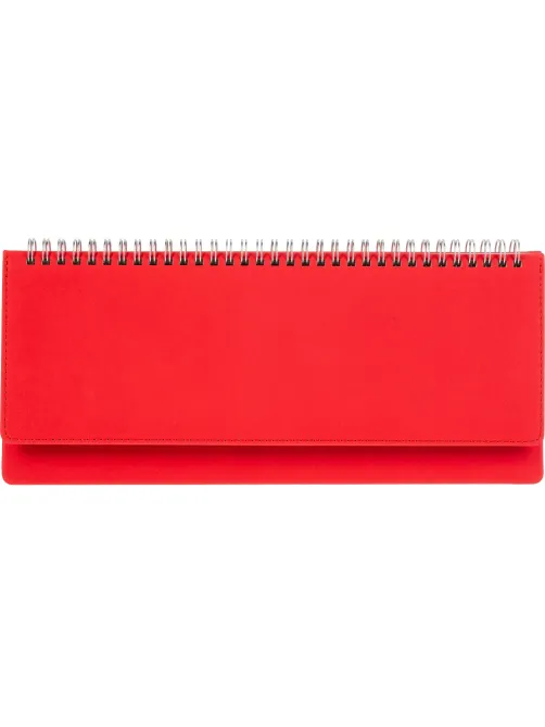 Планинг недатированный 305 х 130 мм Velvet красный 128 стр. 3-364/10